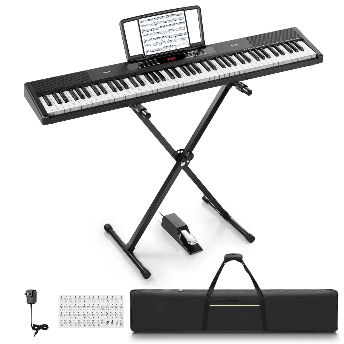 88 Key Semi-Weighted Digital Piano with Carry Bag L2535