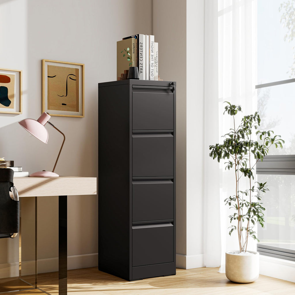 4 Drawer File Cabinet with Lock K595