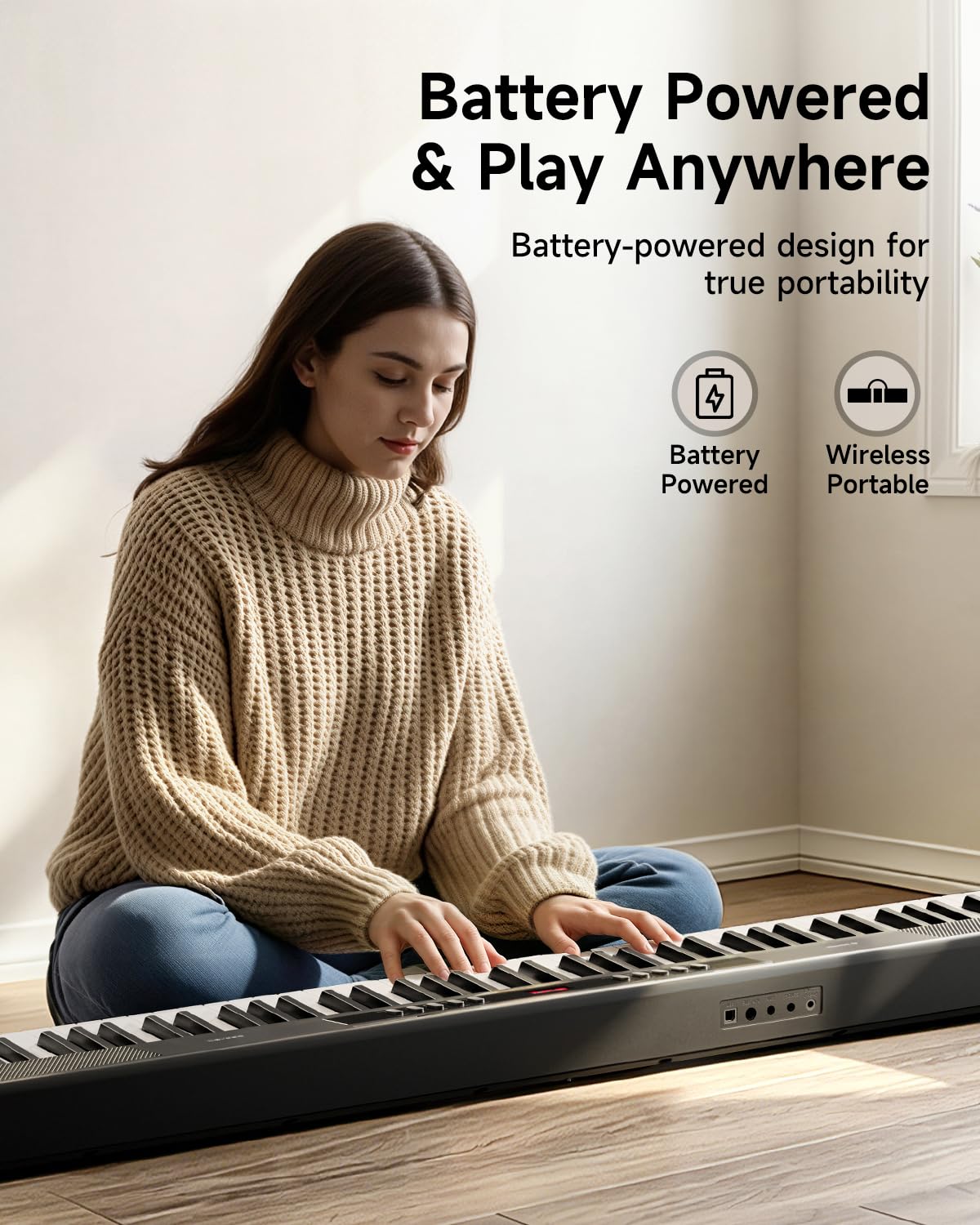 88 Key Semi-Weighted Digital Piano with Carry Bag L2535