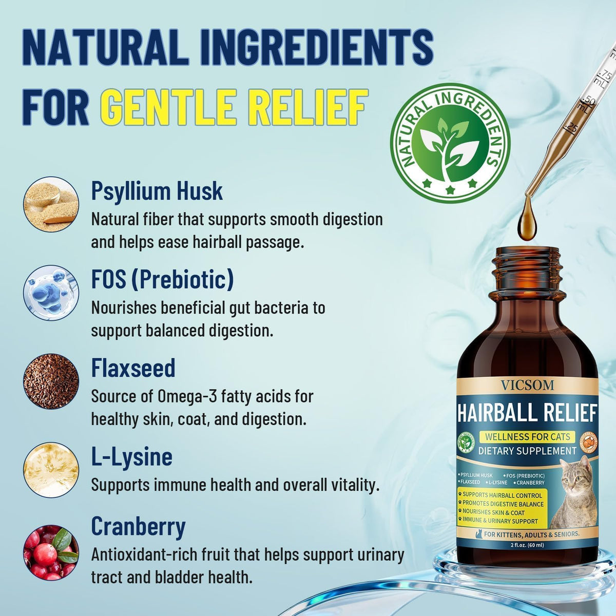 Cat Hairball Remedy Drops 2 Fl Oz A818