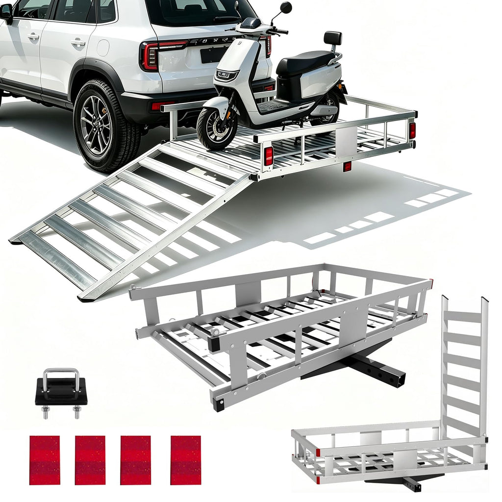 500 LBS Aluminum Hitch Cargo Carrier E828237