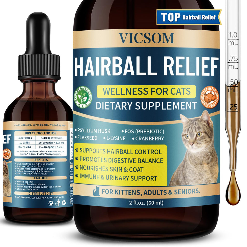 Cat Hairball Remedy Drops 2 Fl Oz A818