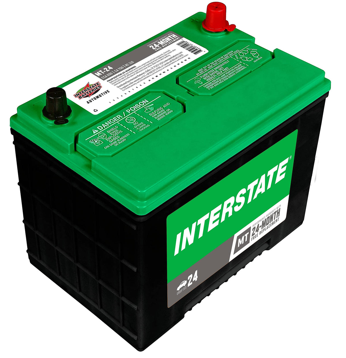12V 600 CCA Group 24 Car Battery Y65426