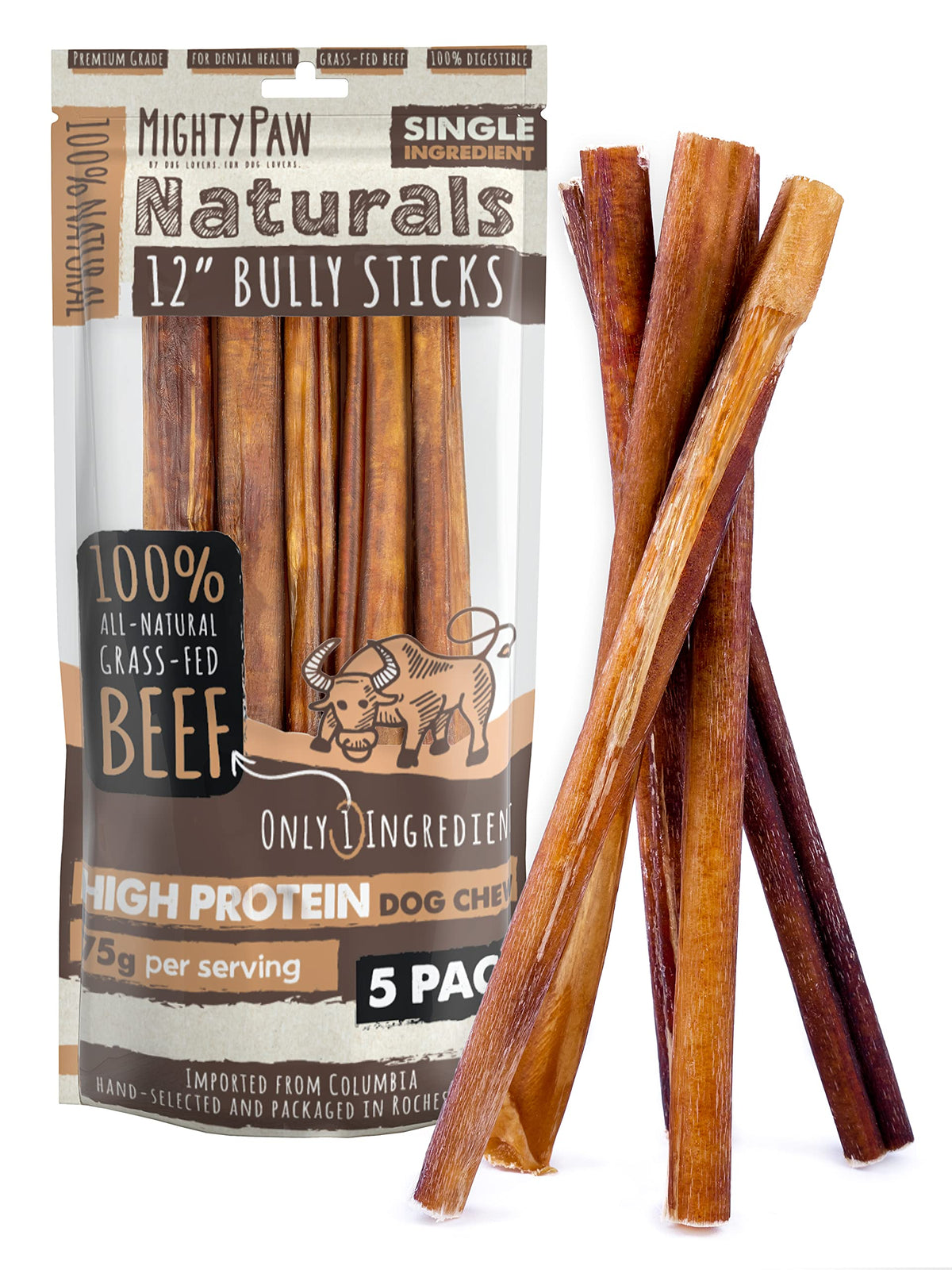 12" Bully Sticks Dog Chew V477