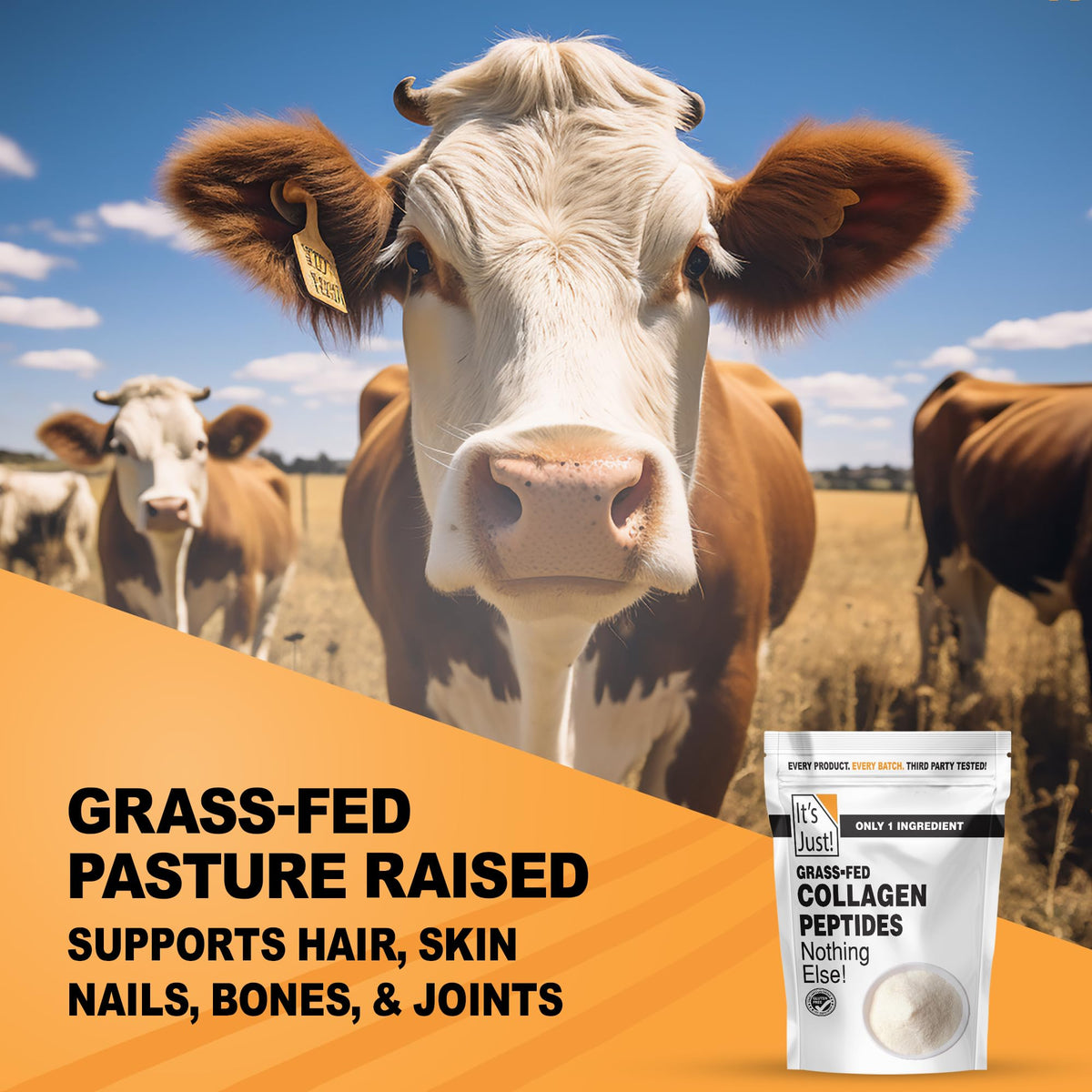 Collagen Peptide Grass-Fed Protein Powder Unflavored 20oz H917365