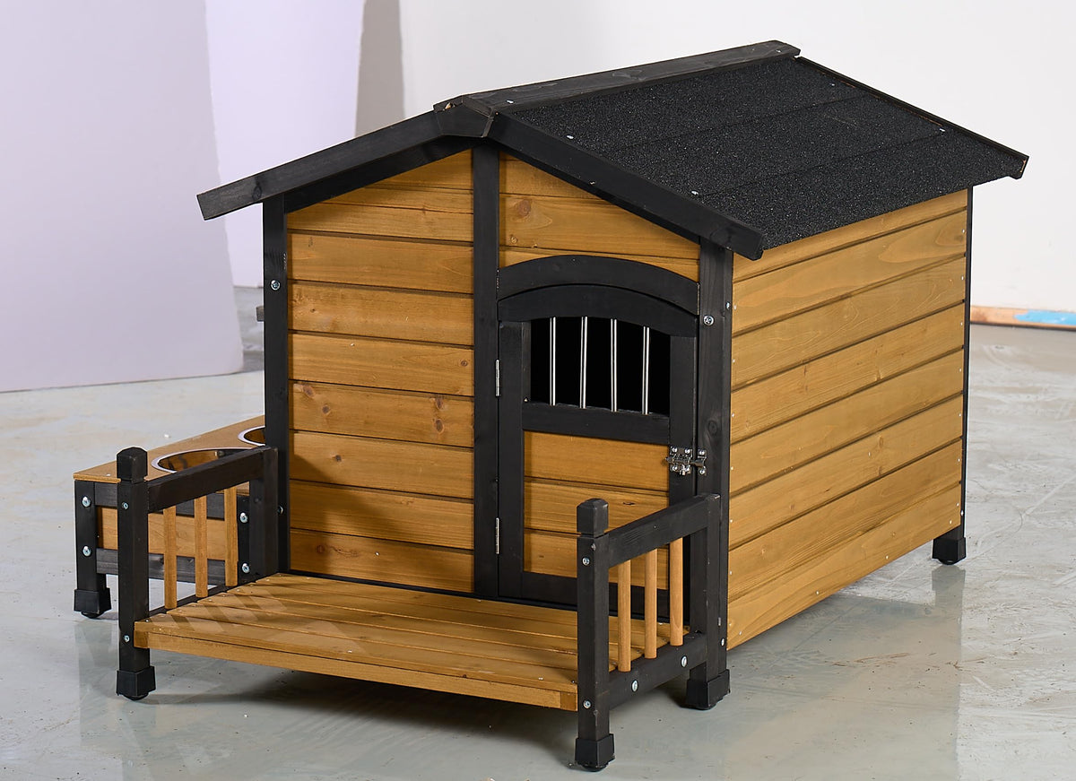 Large Wooden 2-Tier Rabbit Cage with Waterproof Roof K621