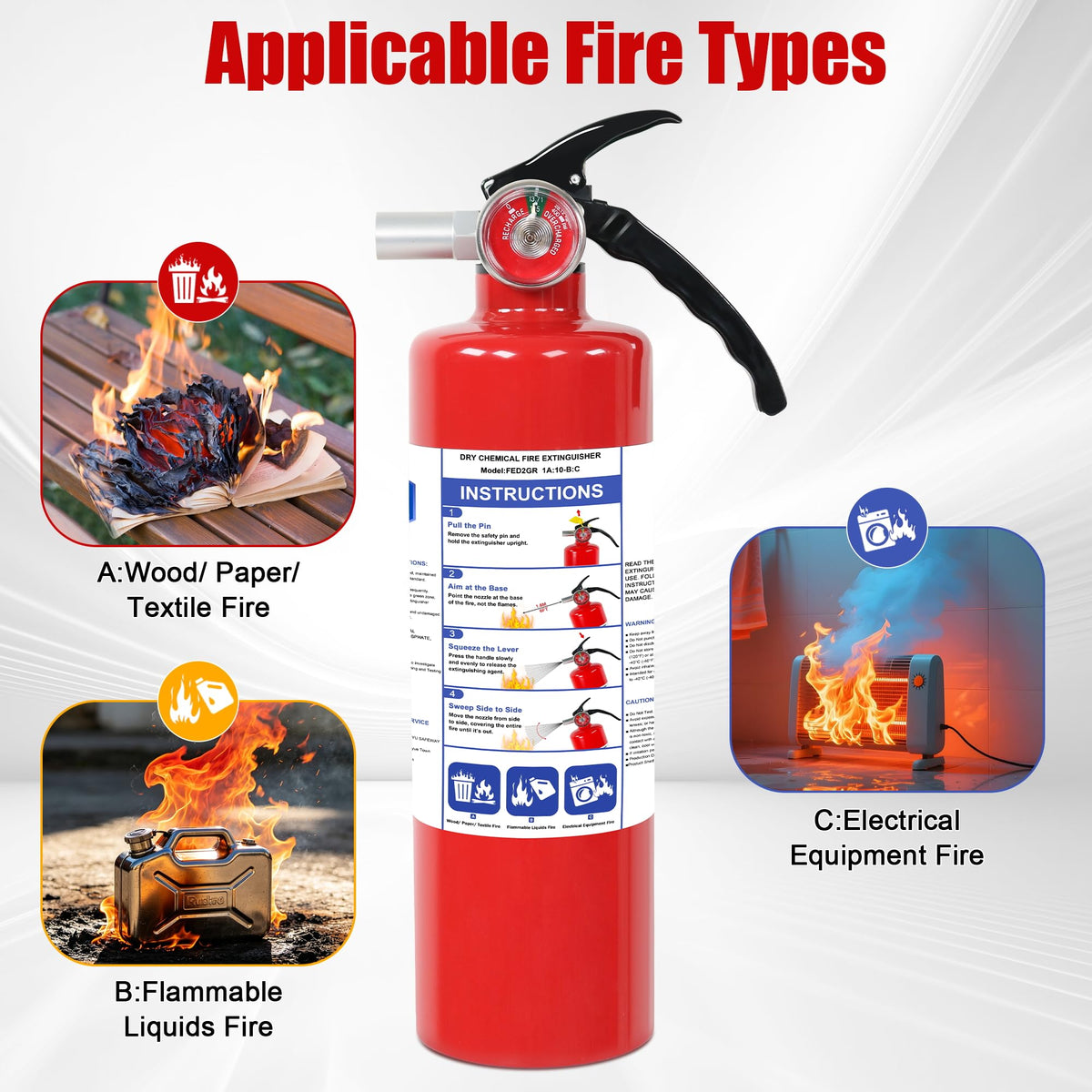 2.5lb ABC Dry Chemical Fire Extinguisher N687