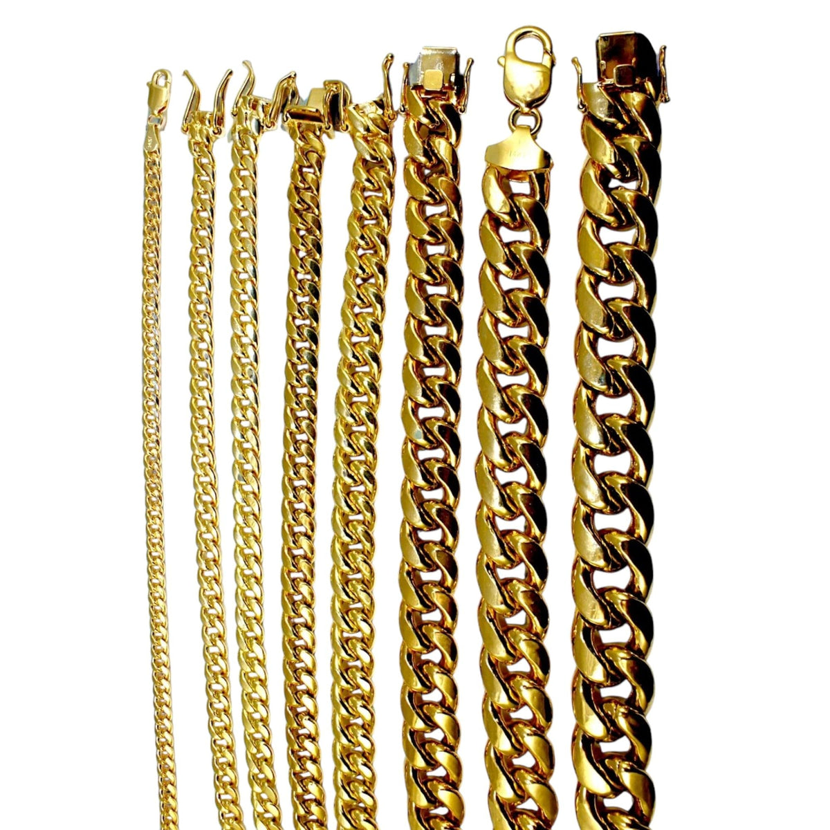 14K Yellow Gold Miami Cuban Chain V2298