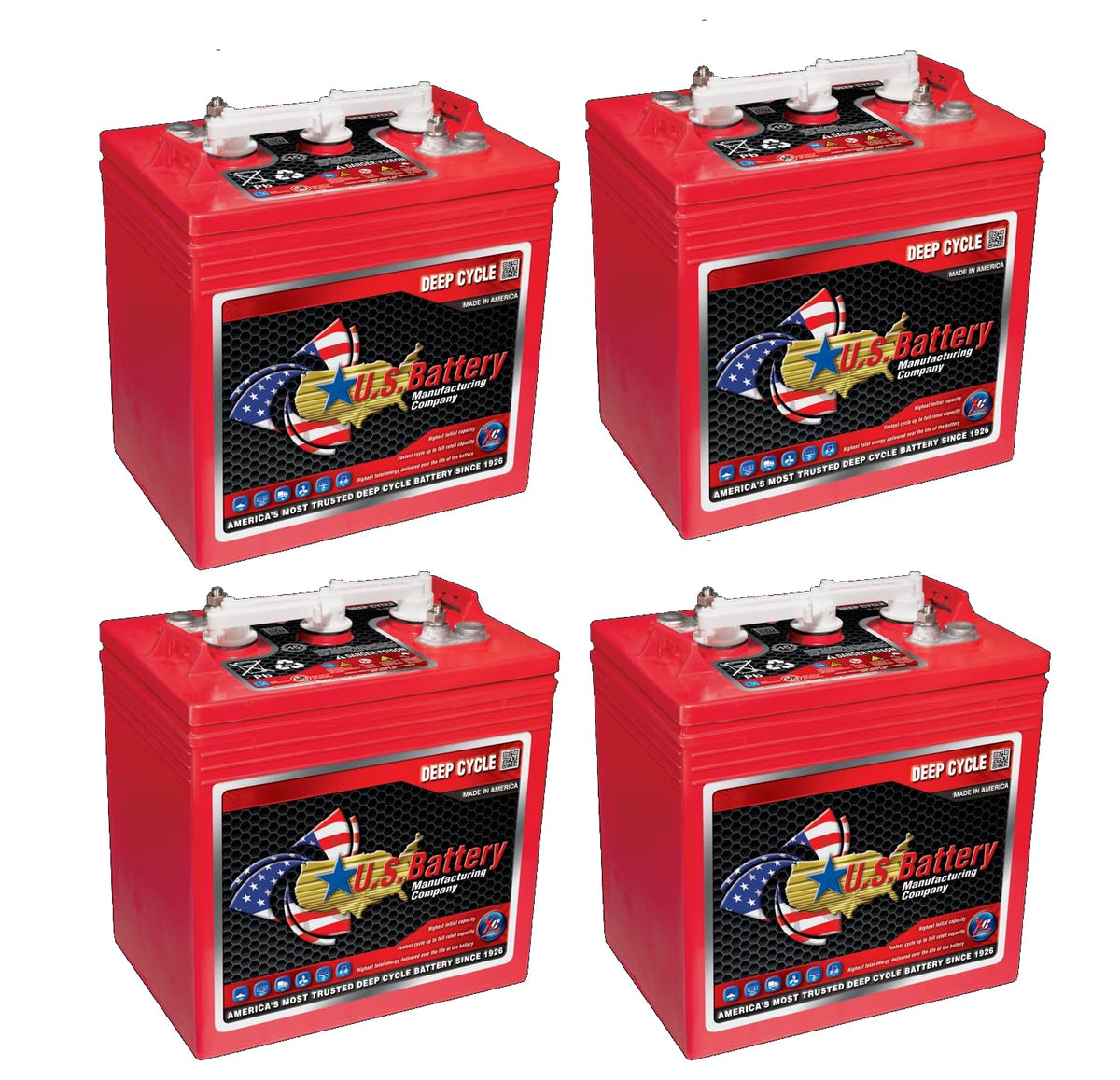 6 Volt 251 Ah Deep Cycle Battery Set of 4 V93501