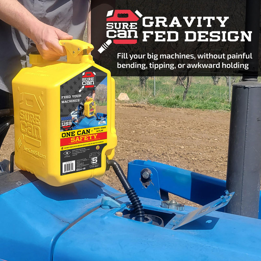 5 Gallon Self-Venting Safety Can with Rotating Spout P4548