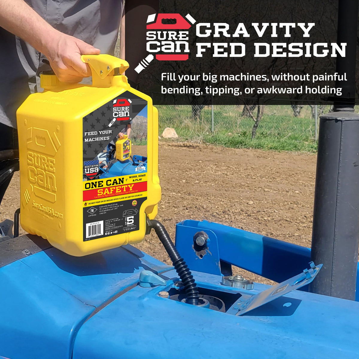 5 Gallon Self-Venting Safety Can with Rotating Spout P4548