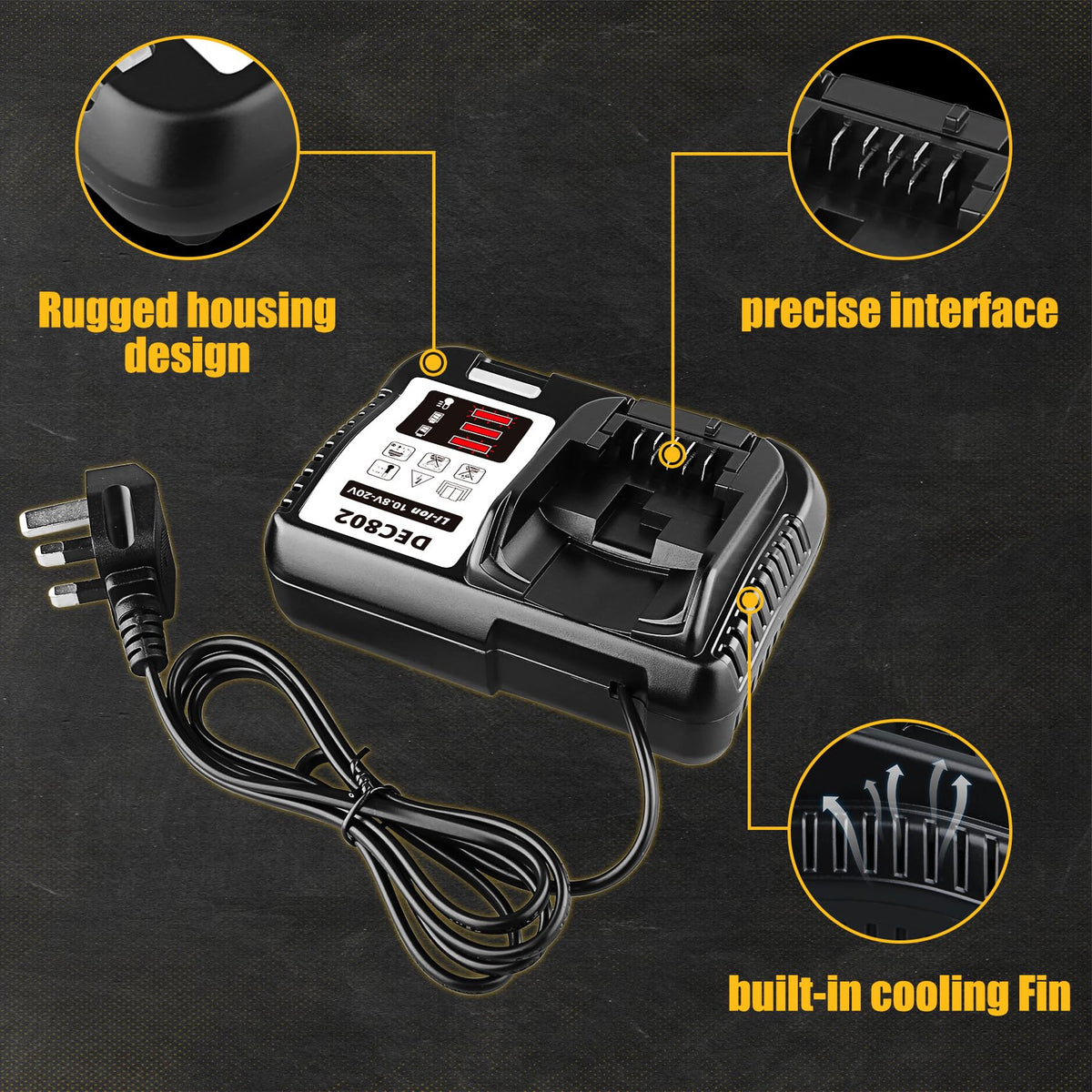 2Pack 7.0Ah 20Volt Li-ion Batteries and Charger F459701