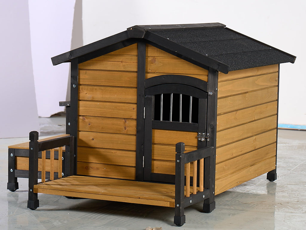 Large Wooden 2-Tier Rabbit Cage with Waterproof Roof K621