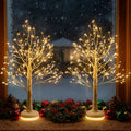 Birch Tree with Lights L46912