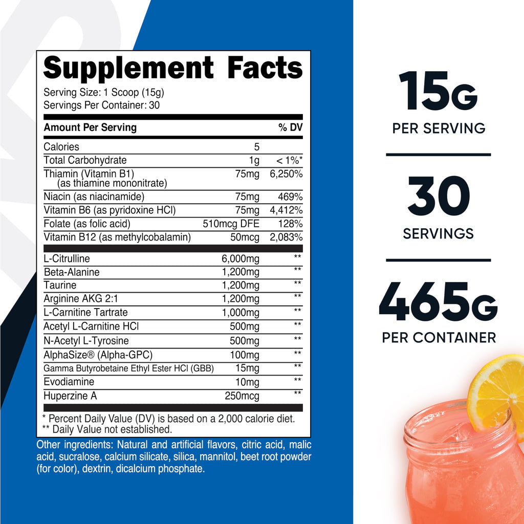 Stim-Free Pre-Workout 30 Servings O1046