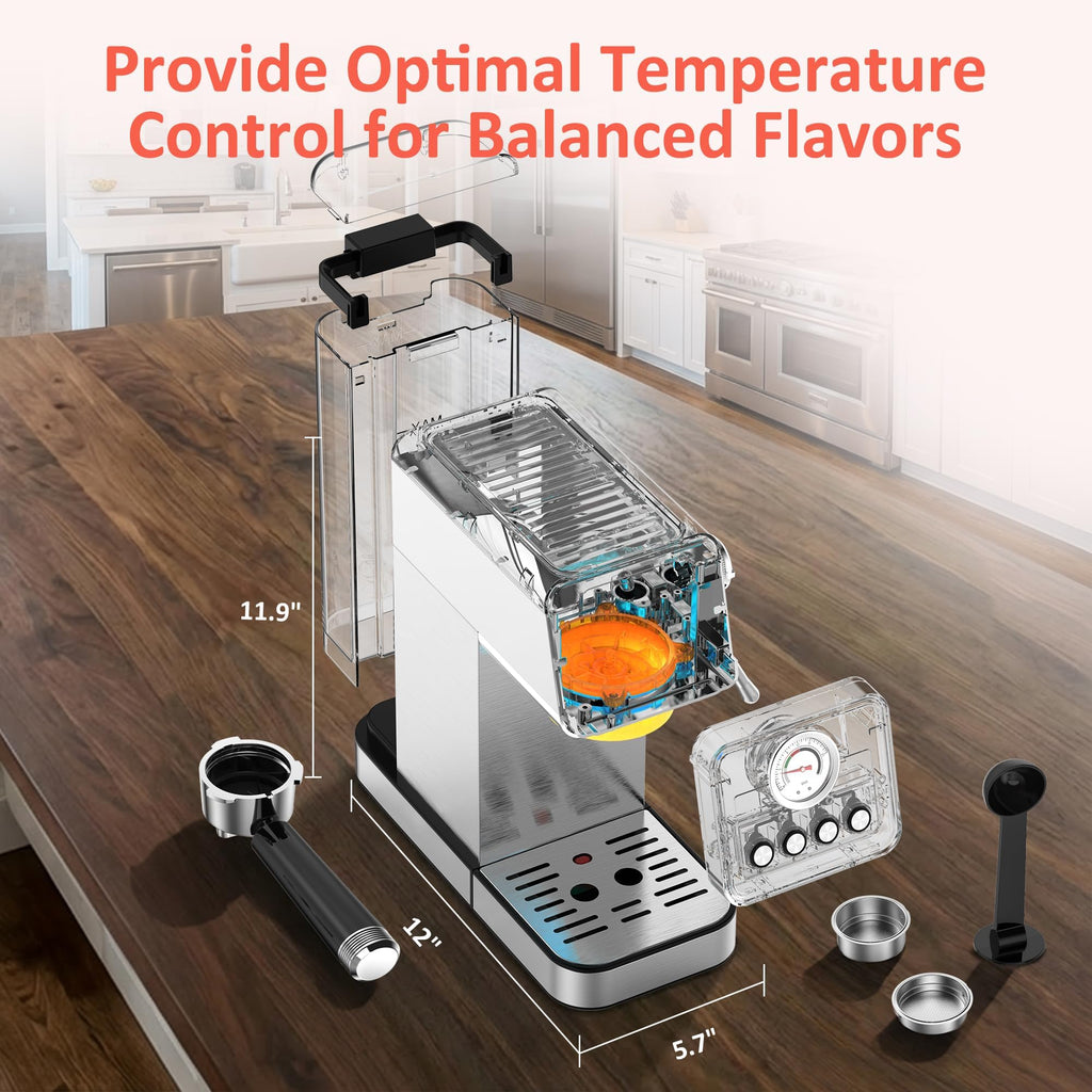 20 Bar Espresso Machine with Steam Wand H582567