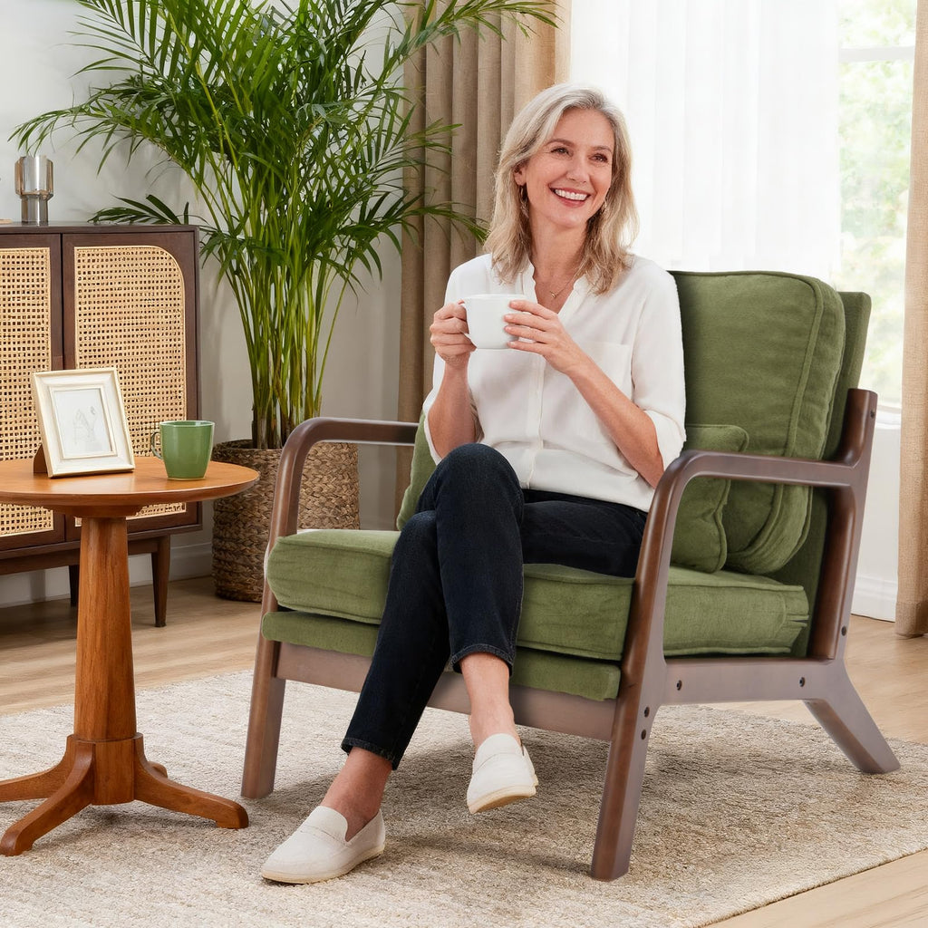 Mid Century Accent Chairs Set of 2 F50675