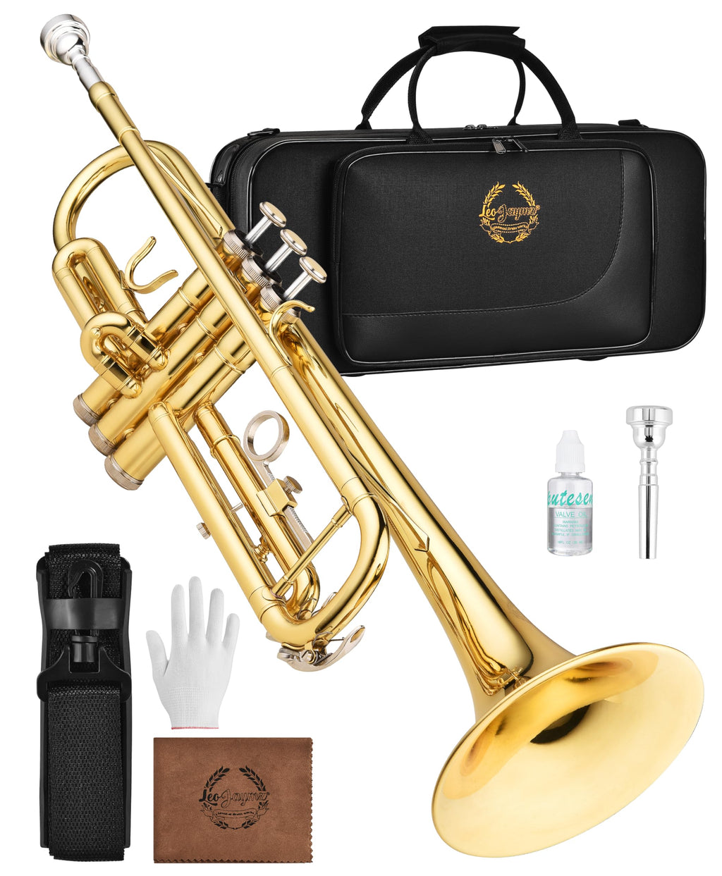 Bb Brass Trumpet with Case and 7C Mouthpiece Q34551