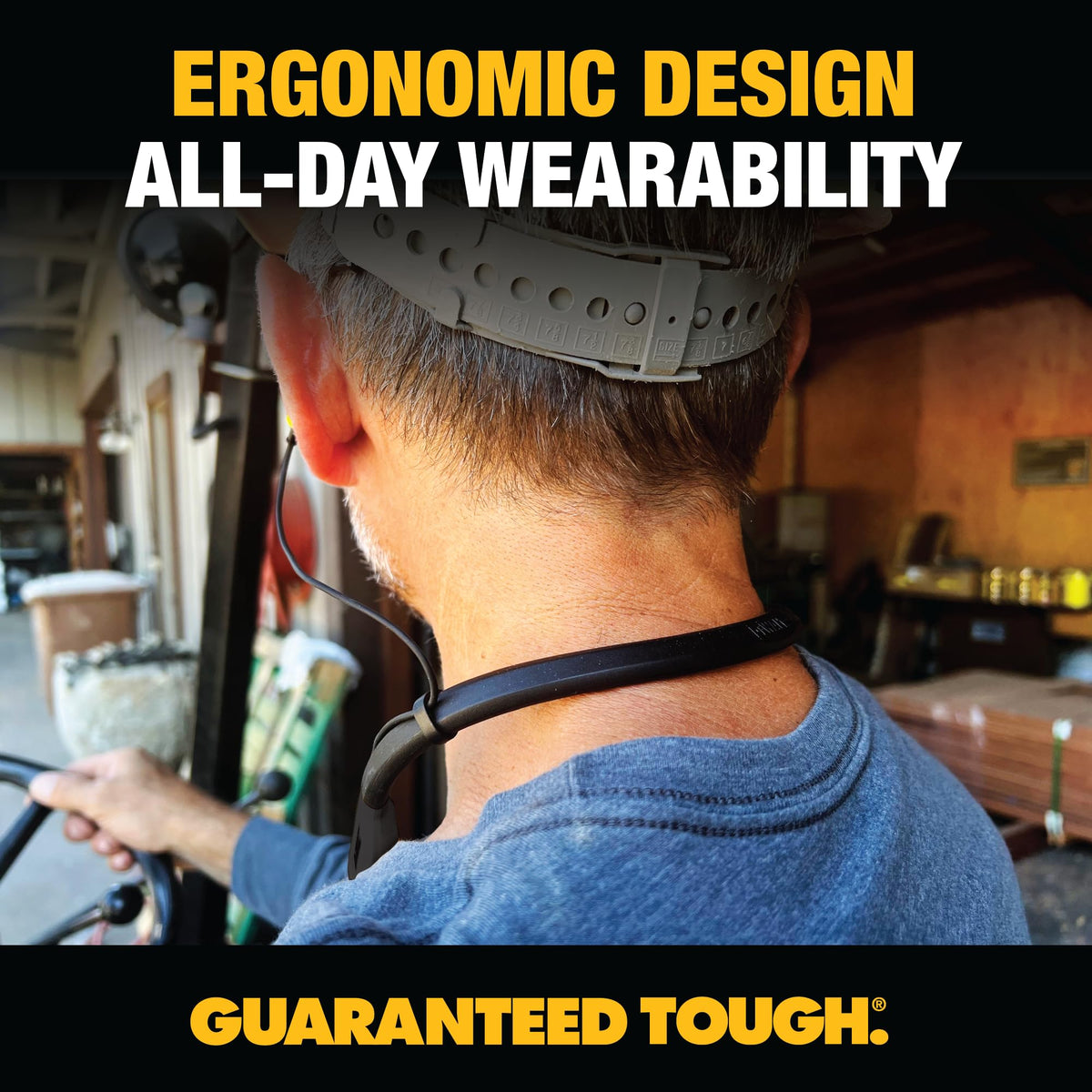 Black 2-in-1 Neckband Bluetooth Headphones D980