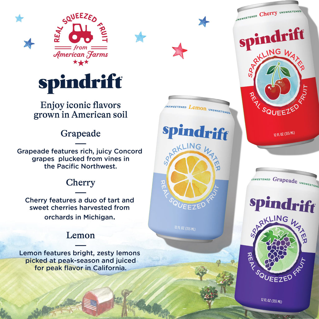 Sparkling Water Variety Pack 12 Fl Oz Cans Pack of 24 J1635