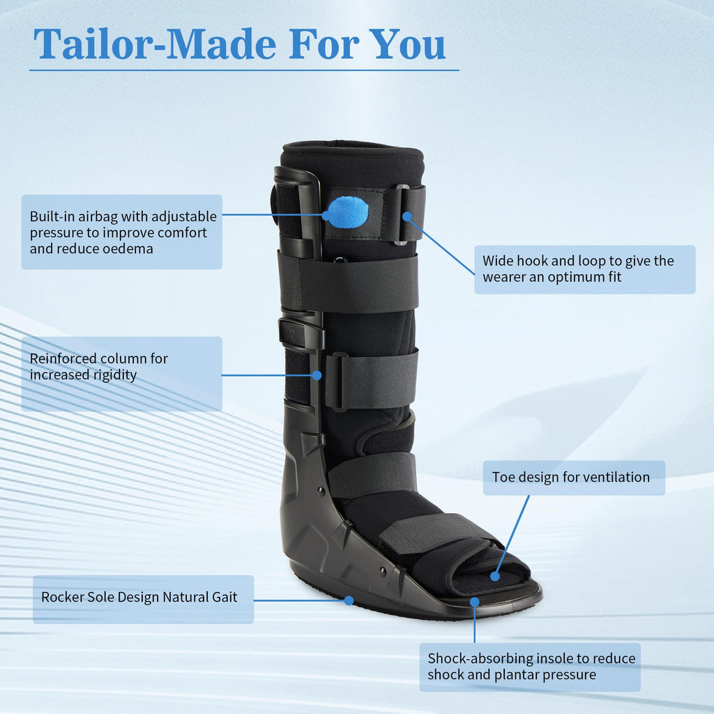 Tall Fracture Walking Boot with Air Bladders S4536
