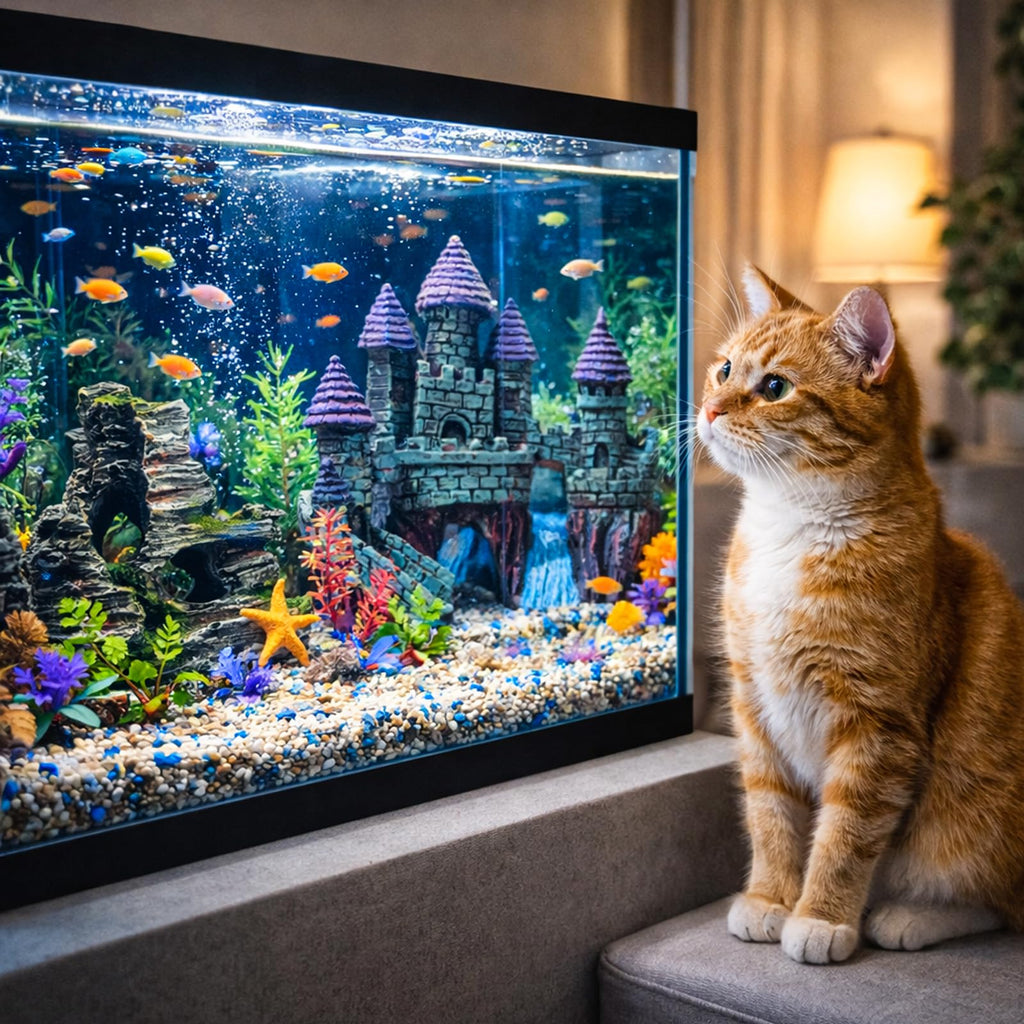 13 Pieces Aquarium Decorations Kit Q865