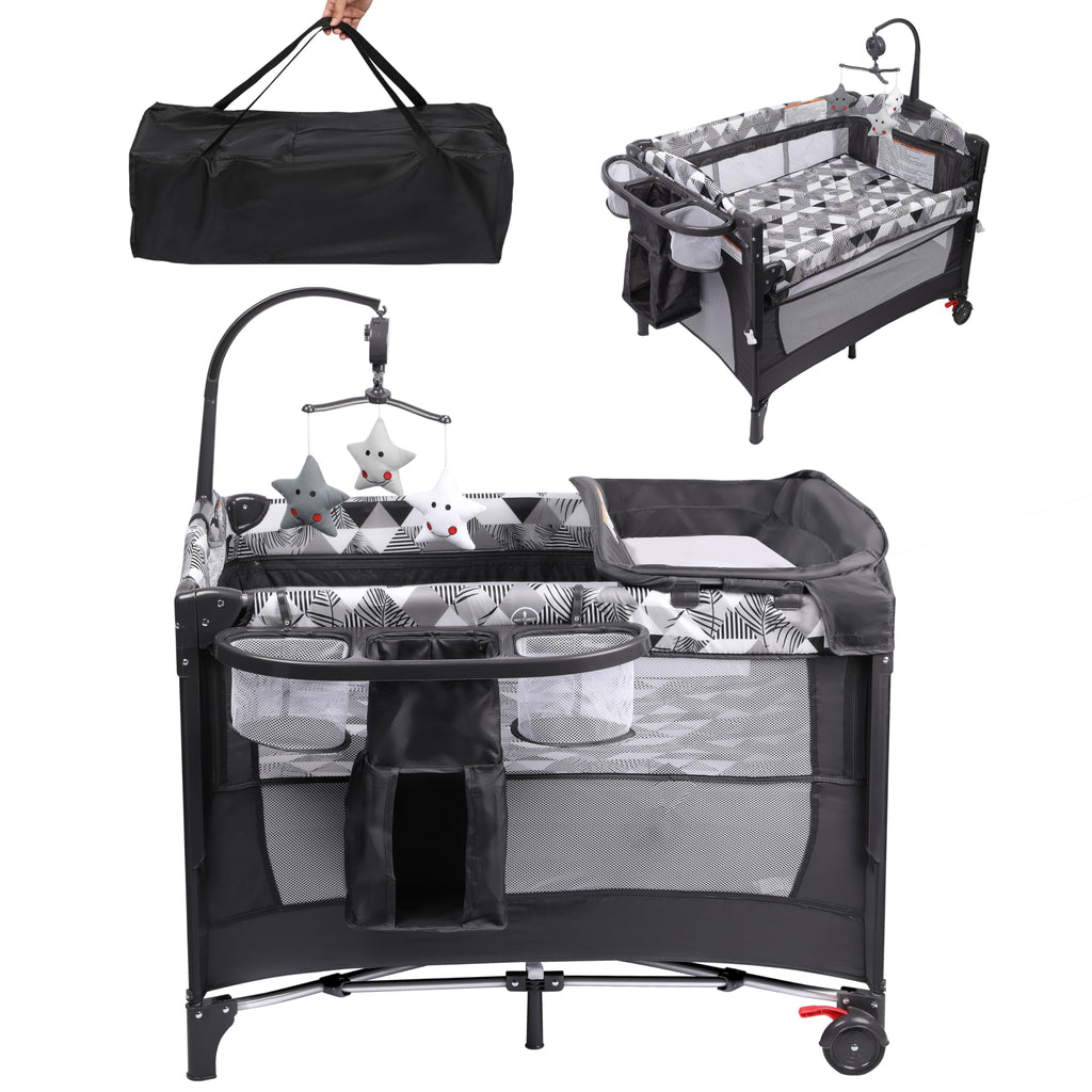 5-in-1 Pack and Play with Changing Table and Bassinet L30846