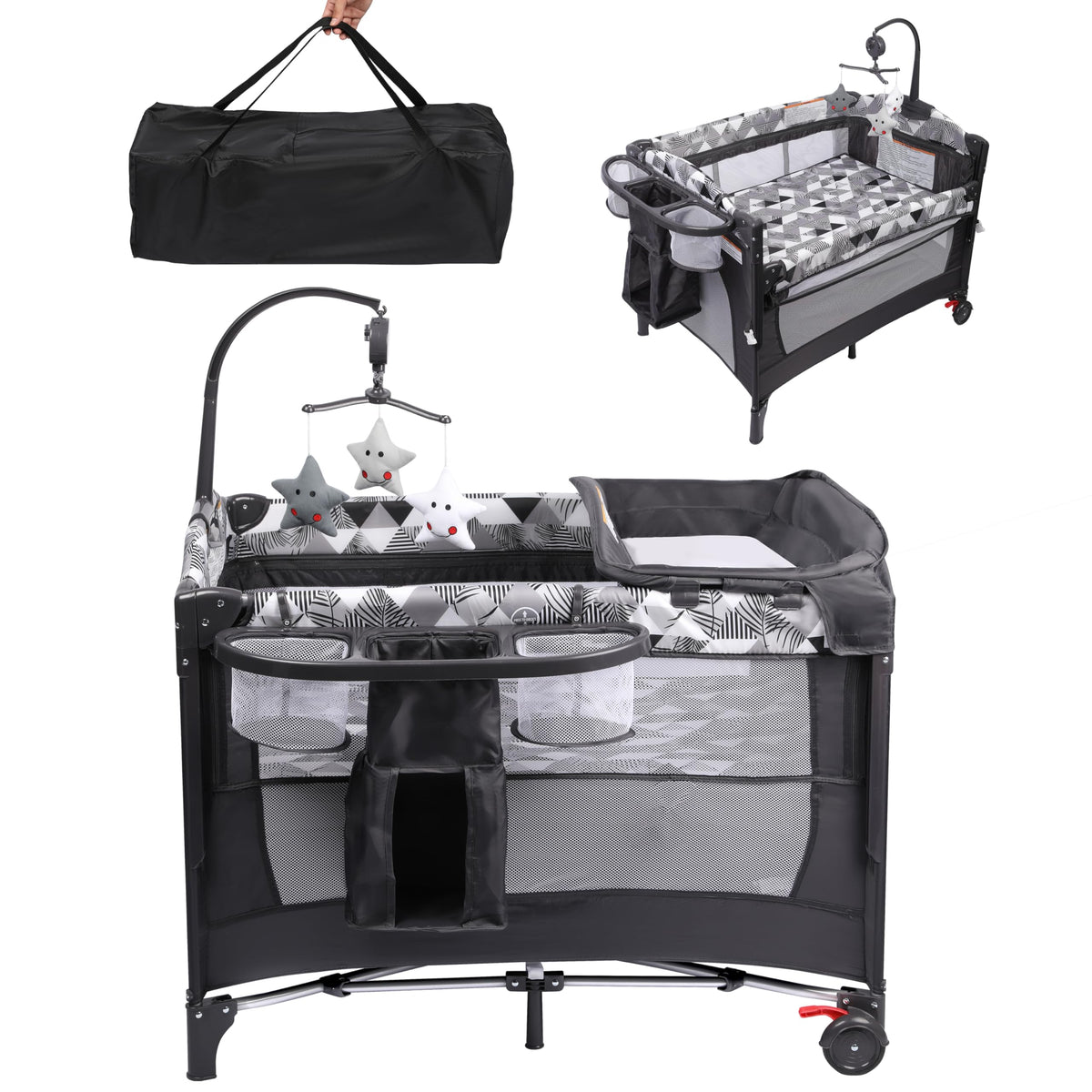 5-in-1 Pack and Play with Changing Table and Bassinet L30846