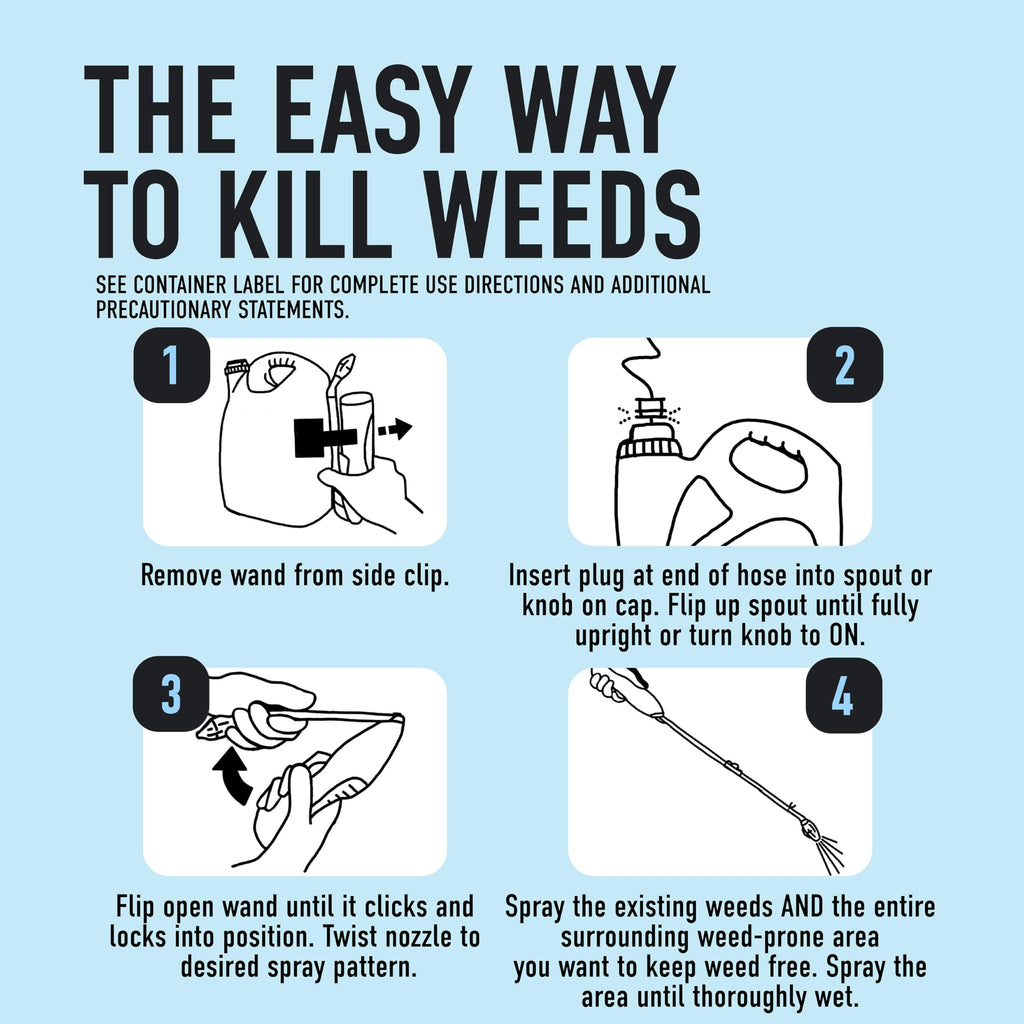 Weed & Grass Killer Plus 12 Month Preventer, 1 gal., Wand (Pack of 4) S459219