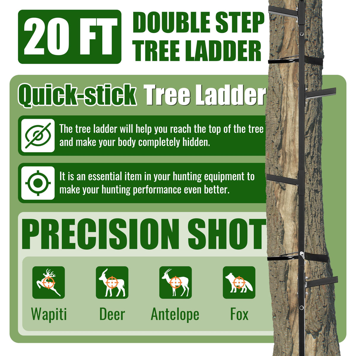 20 ft Climbing Stick Ladder U74068