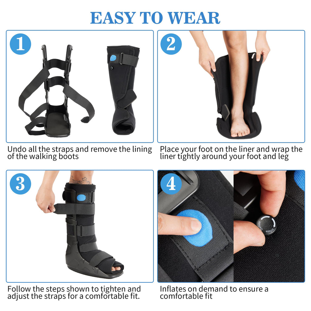 Tall Fracture Walking Boot with Air Bladders S4536