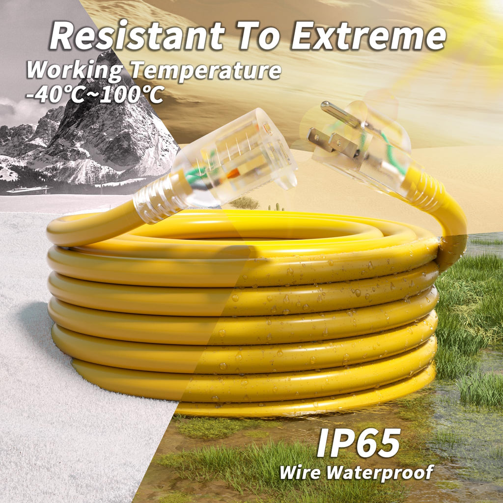 100ft 12/3 Outdoor Extension Cord Waterproof F5572