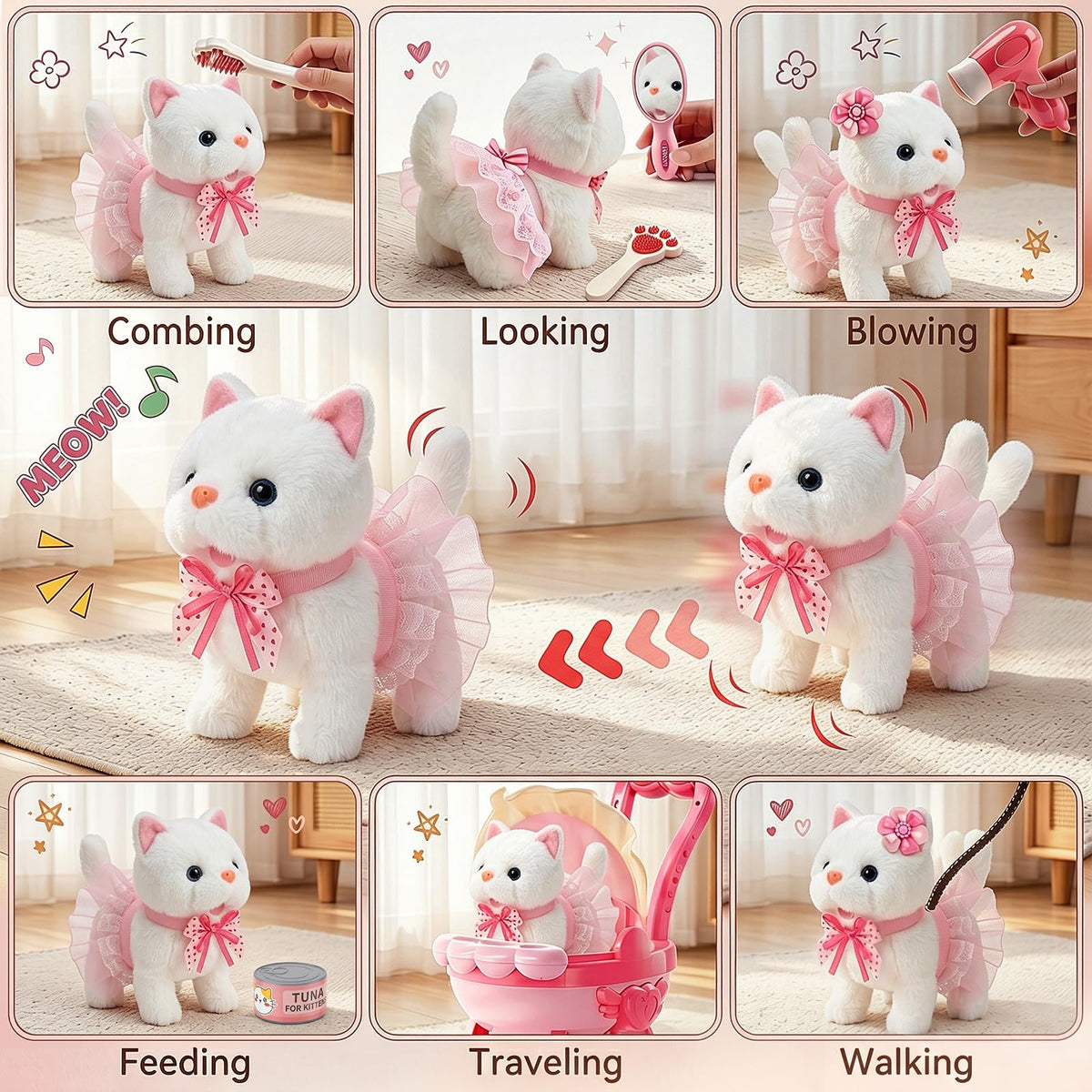 15PCS Cat Toys Playset E866905