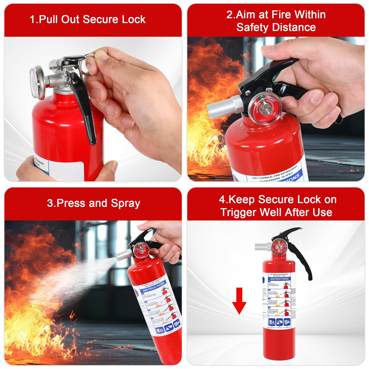 2.5lb ABC Dry Chemical Fire Extinguisher N687