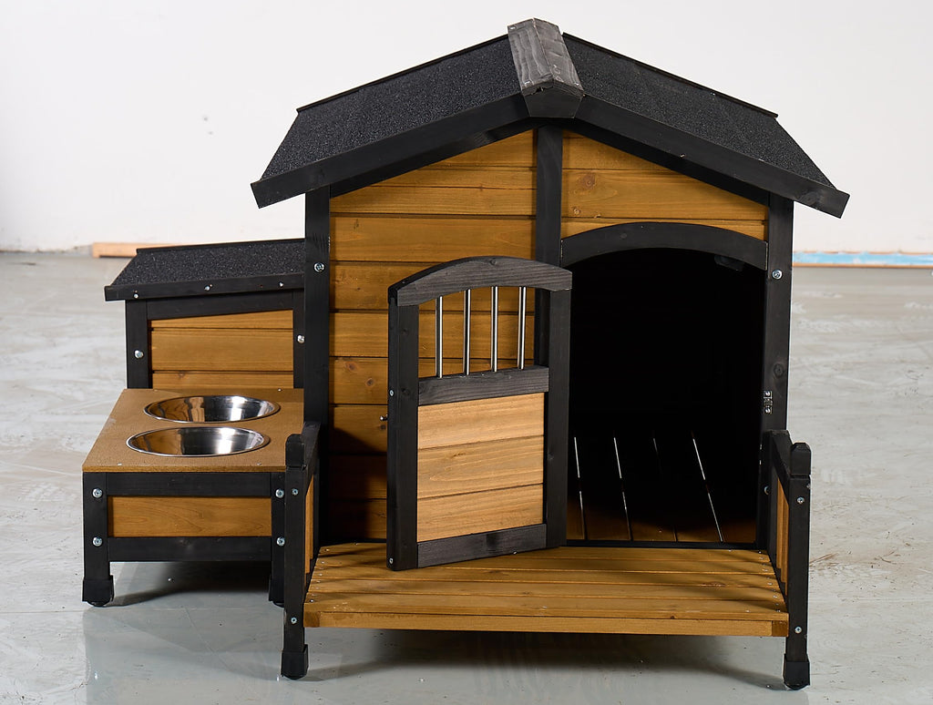 Large Wooden 2-Tier Rabbit Cage with Waterproof Roof K621