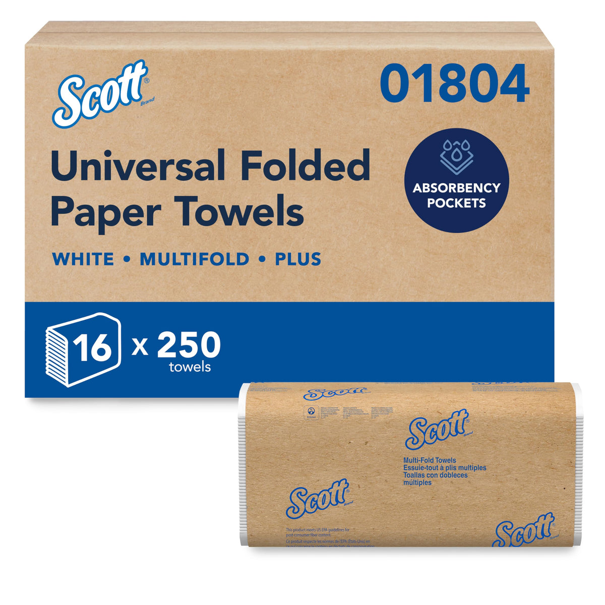 Multifold Paper Towels, 16 x 250 Sheets J24850