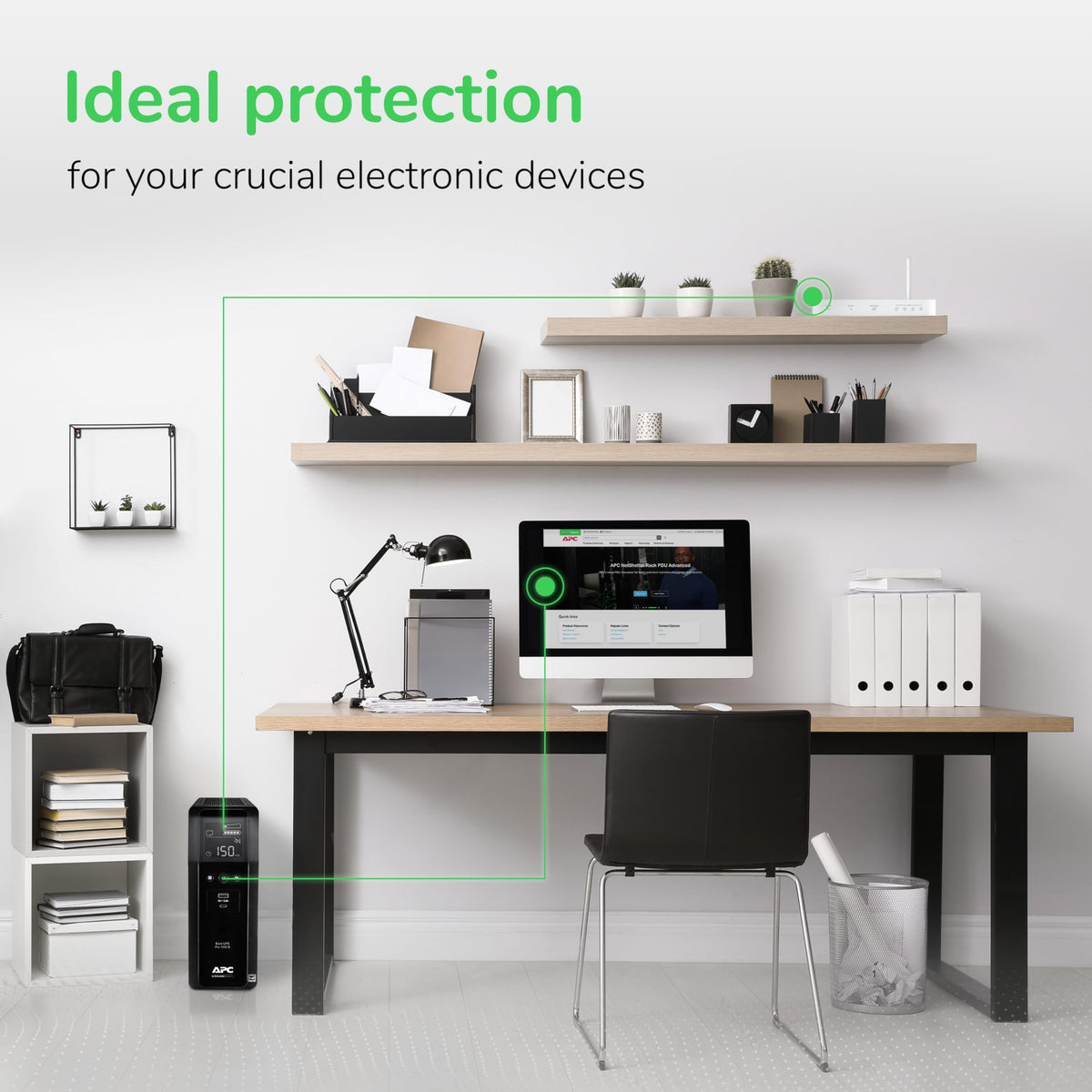 Pure Sine Wave UPS Battery Backup & Surge Protector N79198