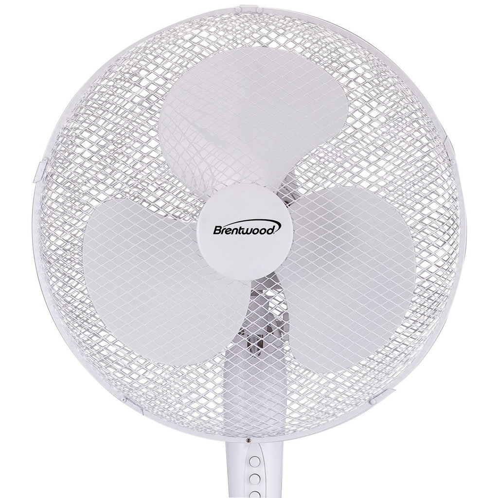 White 16-inch 3-Speed Oscillating Stand Fan Q113447