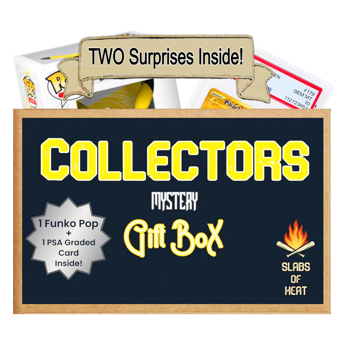 TCG Collector's Gift Box with PSA Graded TCG Card & Funko Pop J43087