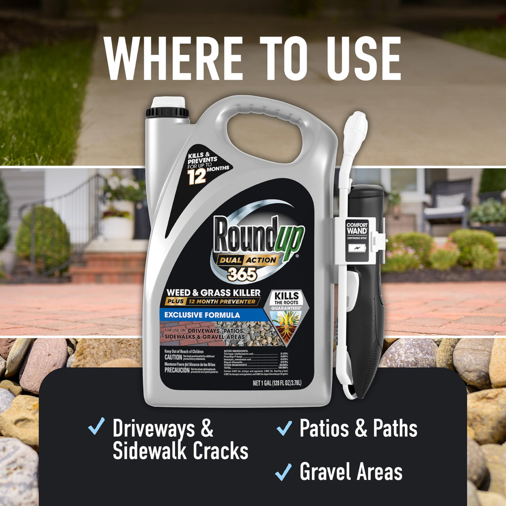 Weed & Grass Killer Plus 12 Month Preventer, 1 gal., Wand (Pack of 4) S459219