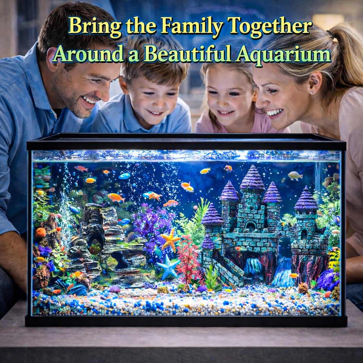 13 Pieces Aquarium Decorations Kit Q865