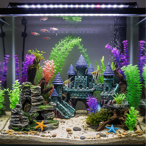 13 Pieces Aquarium Decorations Kit Q865