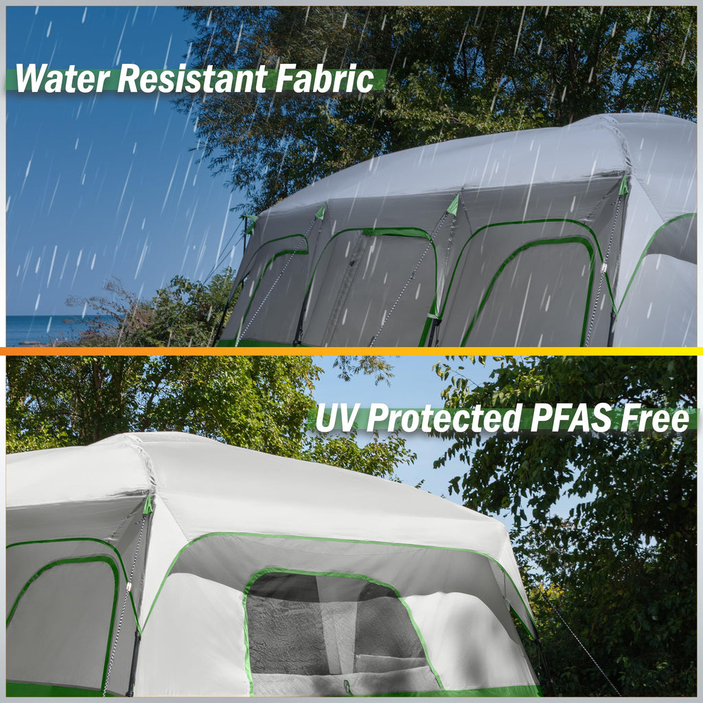 10-12 Person Camping Tent with Room Divider and Carry Bag E34185