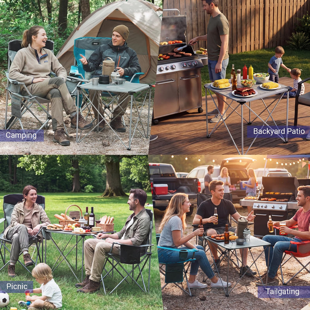 Camping Square Folding Aluminum Table A5141