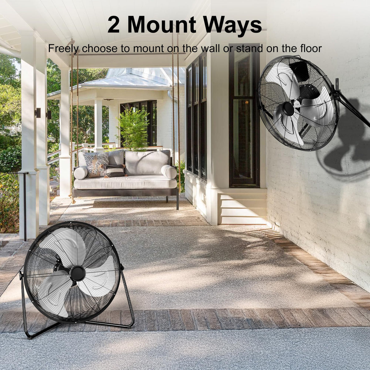 20 Inch 3 Speed High Velocity Metal Industrial Floor Fan M9930