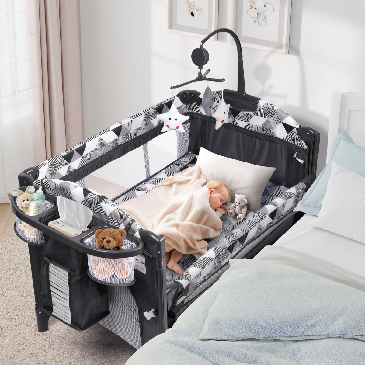 5-in-1 Pack and Play with Changing Table and Bassinet L30846