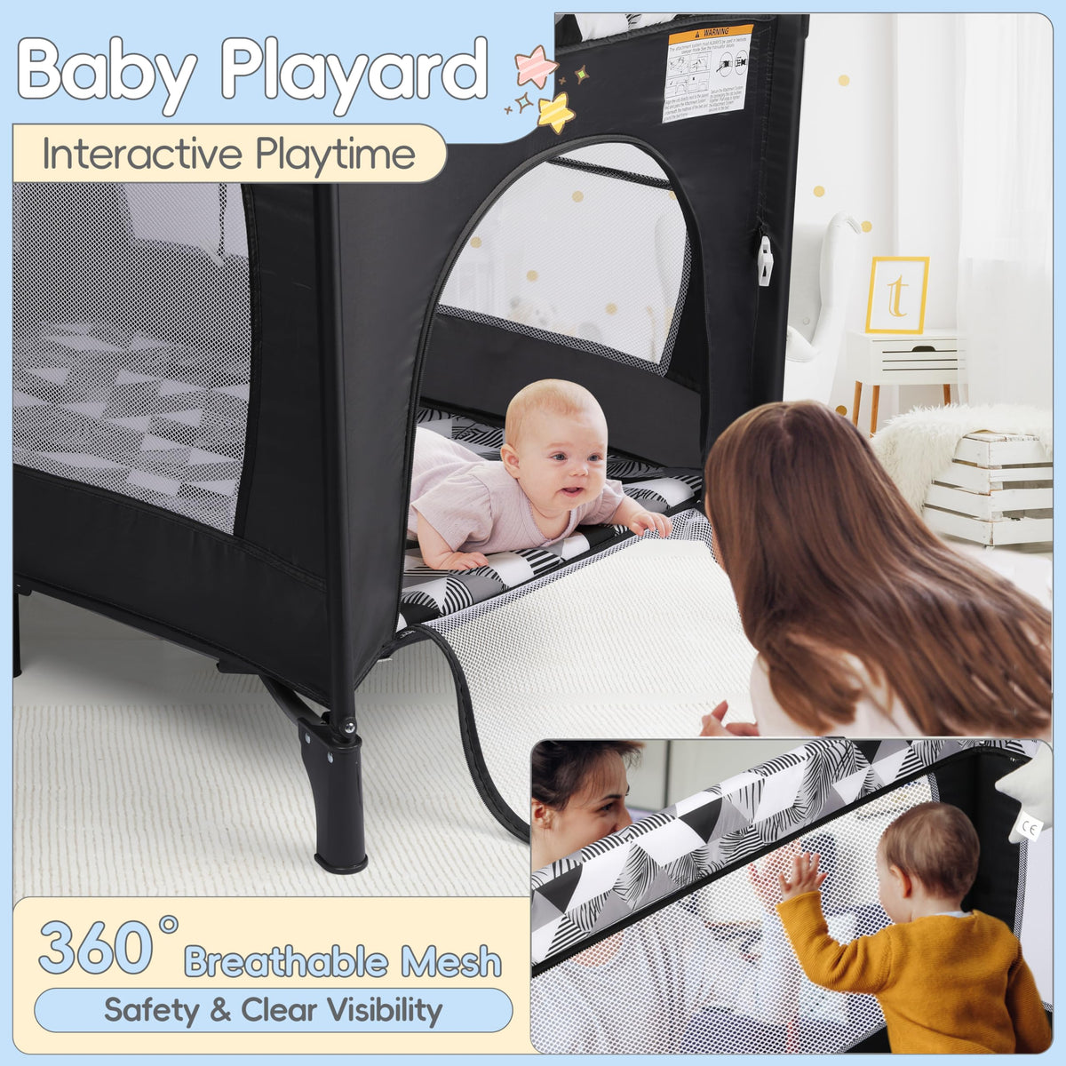 5-in-1 Pack and Play with Changing Table and Bassinet L30846