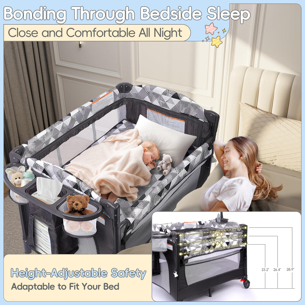 5-in-1 Pack and Play with Changing Table and Bassinet L30846