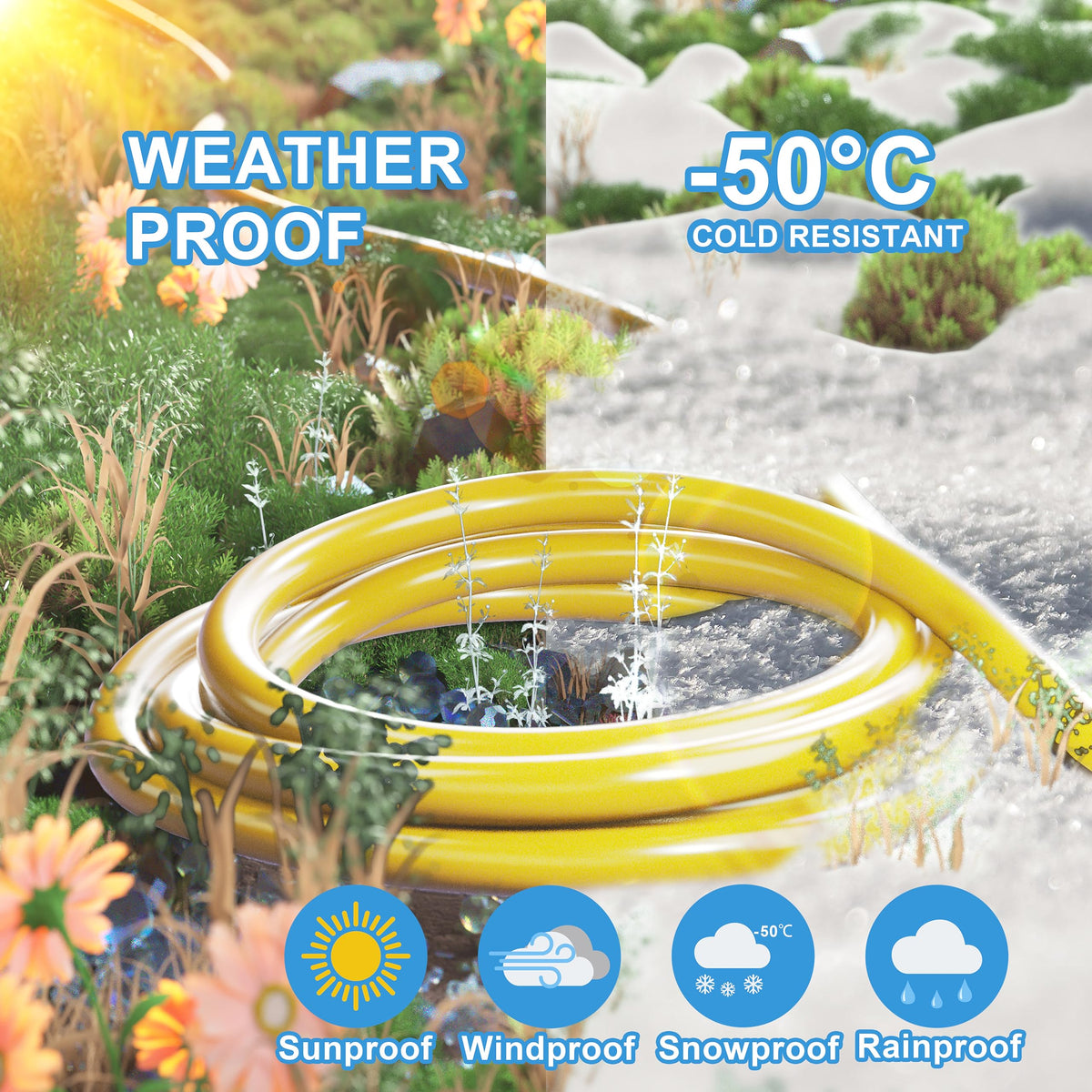 12/3 Gauge Heavy Duty Outdoor Extension Cord 100 FT Waterproof D500833