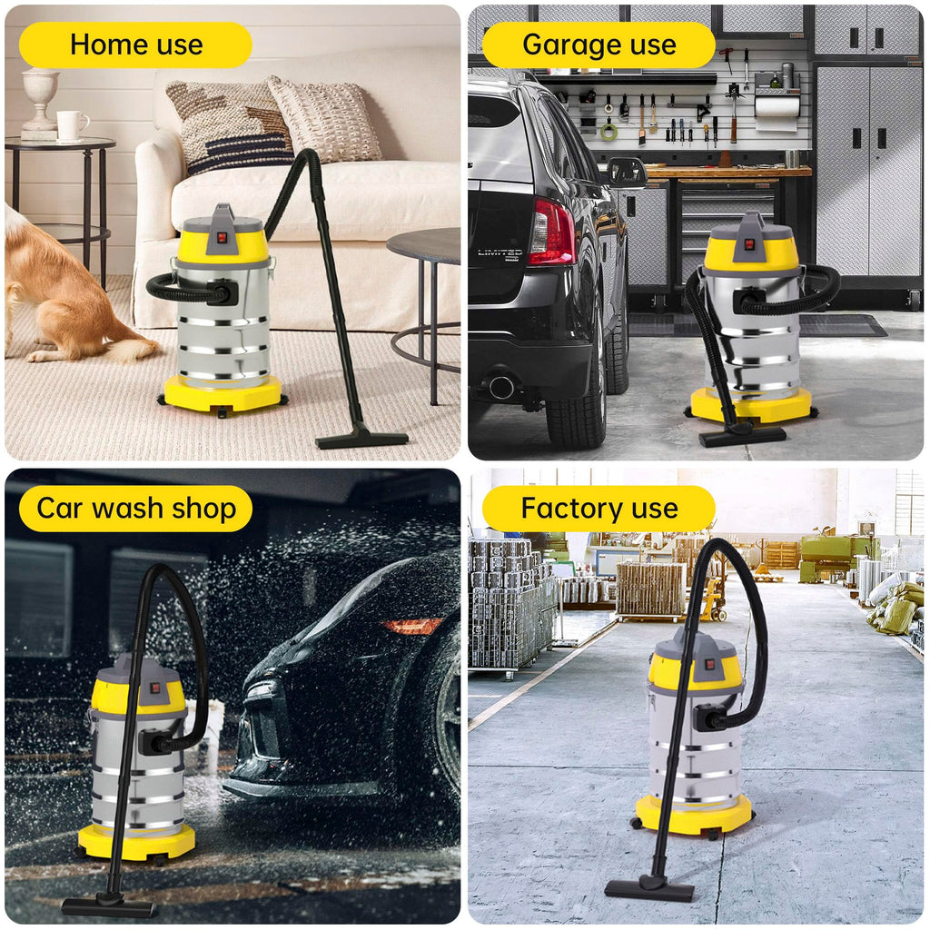 10 Gallon 8 Peak Hp Wet/Dry Shop Vacuum with Attachments K174